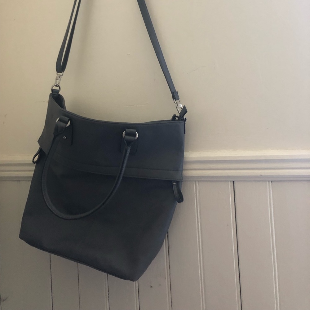 Large grey purse